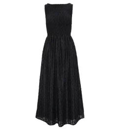 The Cosima Nap Dress in Black Fil Coupe