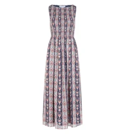 The Cosima Nap Dress in Navy Emma Stripe