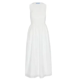 The Cosima Nap Dress in White Patchwork Organza