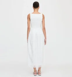 The Cosima Nap Dress in White Patchwork Organza