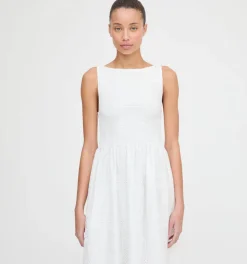 The Cosima Nap Dress in White Patchwork Organza