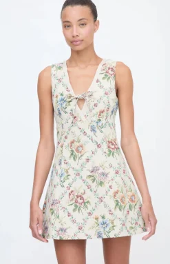 The Daria Dress in Tapestry Trellis Brocade
