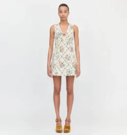 The Daria Dress in Tapestry Trellis Brocade