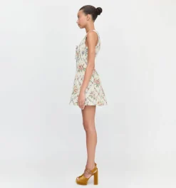 The Daria Dress in Tapestry Trellis Brocade
