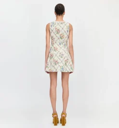 The Daria Dress in Tapestry Trellis Brocade