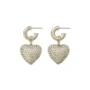 The Dazzling Puffy Heart Earrings