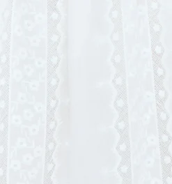 The Delphine Mini Nap Skirt - White Broderie Voile