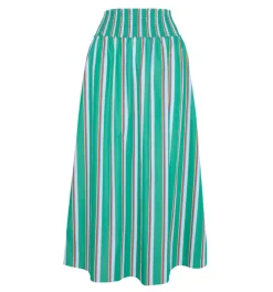 The Delphine Nap Skirt in Sunset Stripe
