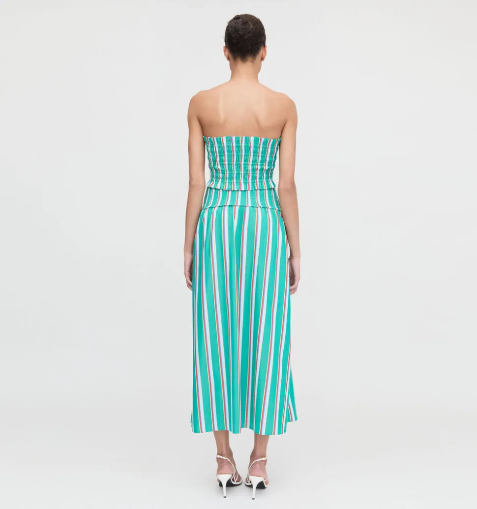 The Delphine Nap Skirt in Sunset Stripe