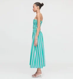 The Delphine Nap Skirt in Sunset Stripe