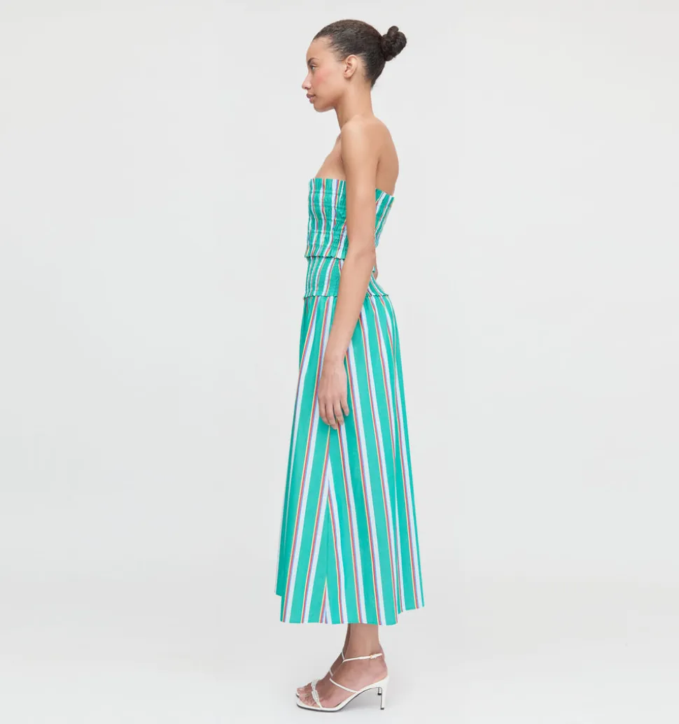 The Delphine Nap Skirt in Sunset Stripe