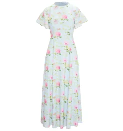The Dominique Dress in Hydrangea Chintz