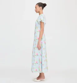 The Dominique Dress in Hydrangea Chintz