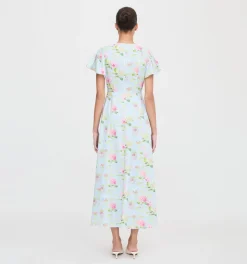 The Dominique Dress in Hydrangea Chintz