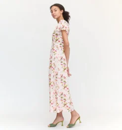 The Dominique Dress in Pink Bluebonnet
