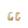 The Double Cobra Hoop in Gold