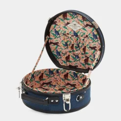 The Editor in Navy Hatbox Small