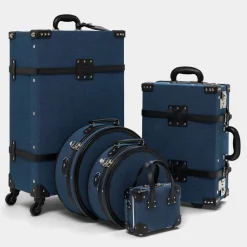 The Editor in Navy Hatbox Small