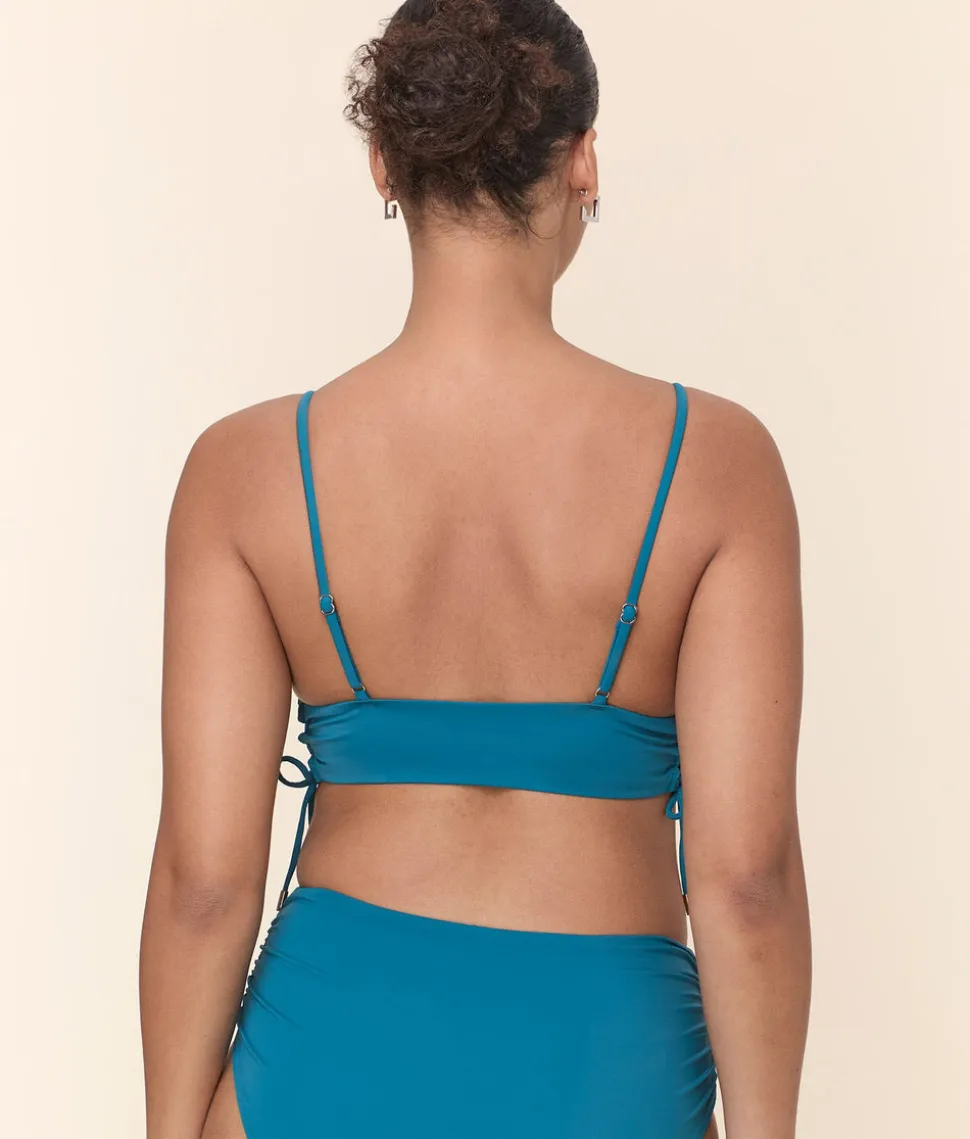 The Elba Bikini Top in Ocean