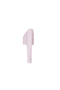 The Ellen Jacket in Pink & White