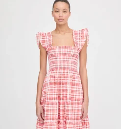 The Ellie Nap Dress in Cherry Watercolor Gingham