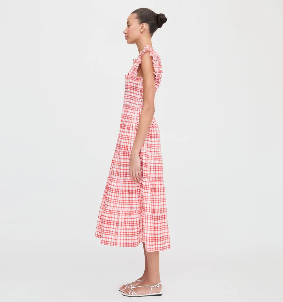 The Ellie Nap Dress in Cherry Watercolor Gingham