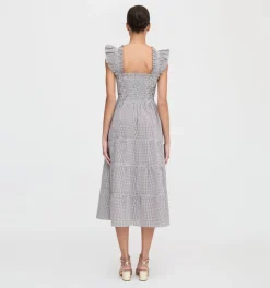 The Ellie Nap Dress in Chocolate Gingham