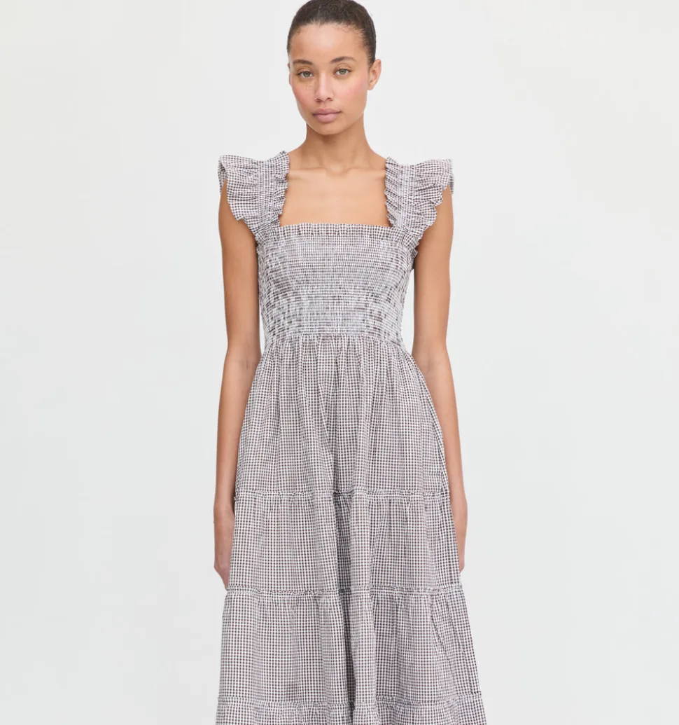 The Ellie Nap Dress in Chocolate Gingham