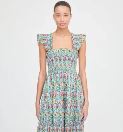 The Ellie Nap Dress in Geranium Stripe