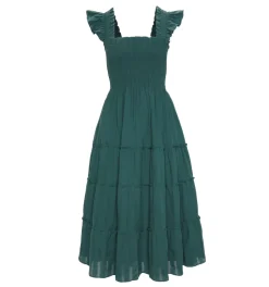 The Ellie Nap Dress in Midnight Green