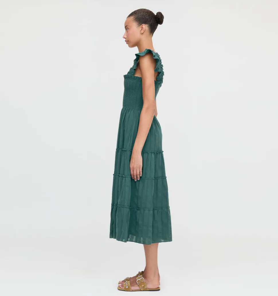 The Ellie Nap Dress in Midnight Green