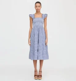 The Ellie Nap Dress in Navy Gingham