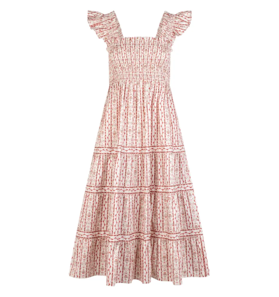 The Ellie Nap Dress in Pink Emma Stripe