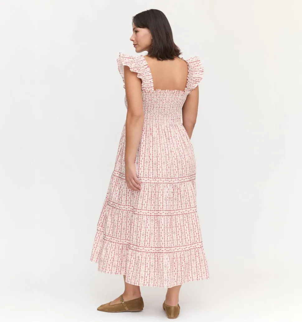 The Ellie Nap Dress in Pink Emma Stripe