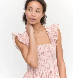 The Ellie Nap Dress in Pink Emma Stripe