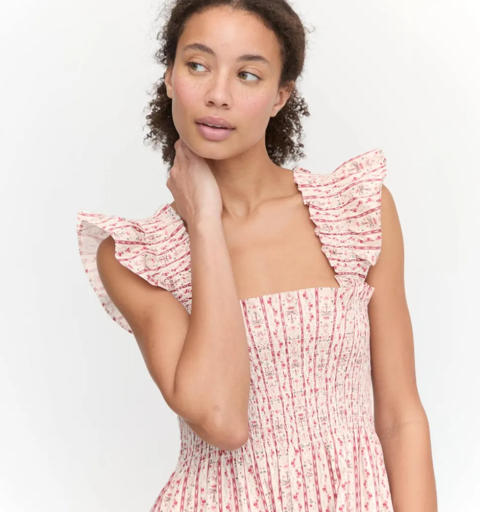 The Ellie Nap Dress in Pink Emma Stripe