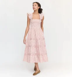 The Ellie Nap Dress in Pink Emma Stripe