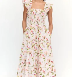 The Ellie Nap Dress in Pink Bluebonnet