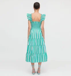 The Ellie Nap Dress in Sunset Stripe