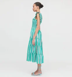 The Ellie Nap Dress in Sunset Stripe