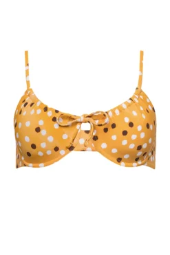 The Emily Top in Marigold Ikat Dot