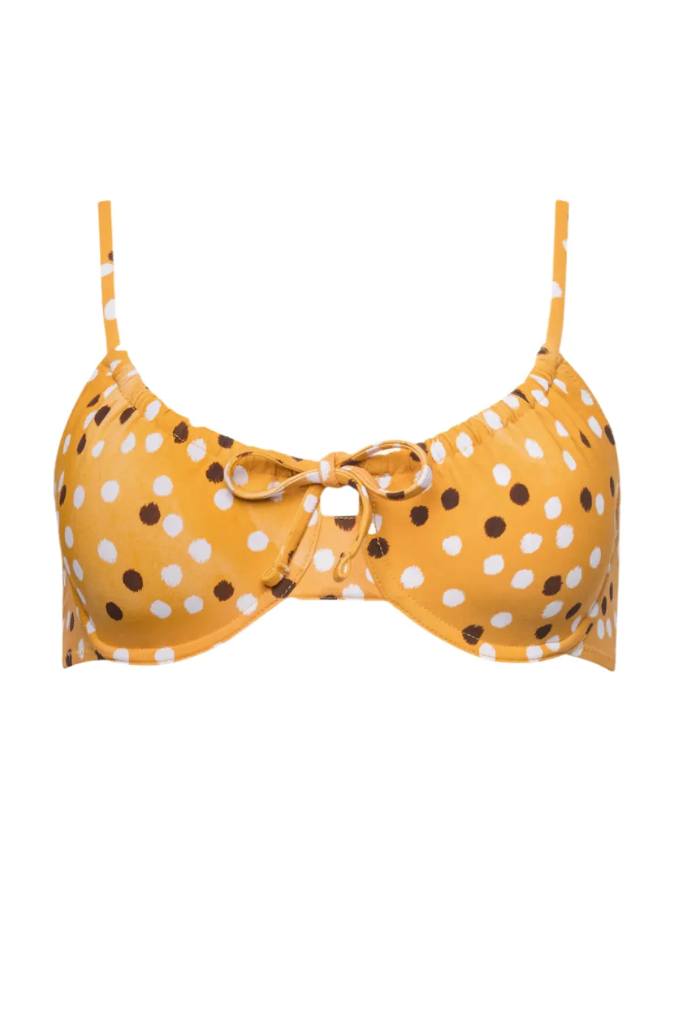 The Emily Top in Marigold Ikat Dot
