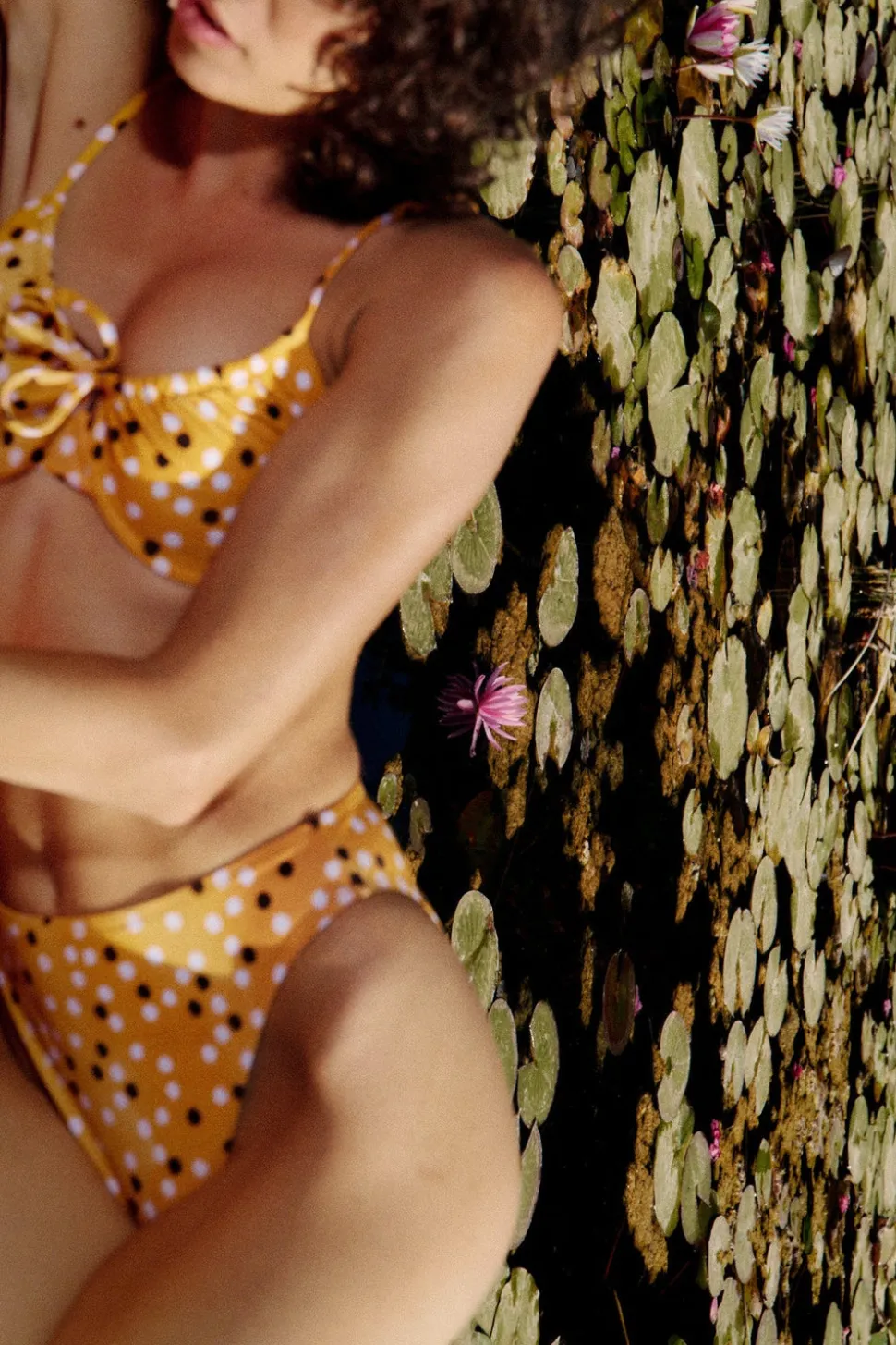 The Emily Top in Marigold Ikat Dot