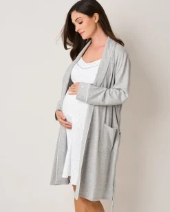 The Essential Maternity Set in Light Heather Grey & Grey Stars