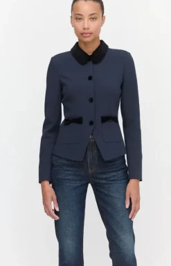 The Evalina Jacket in Navy