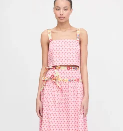 The Faris Skirt in Pink Cala Check