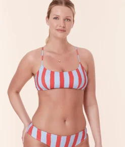 The Fiji Bikini Top in Candy Stripe