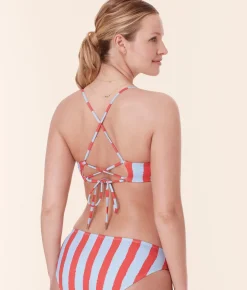 The Fiji Bikini Top in Candy Stripe