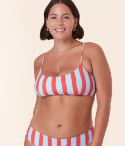 The Fiji Bikini Top in Candy Stripe