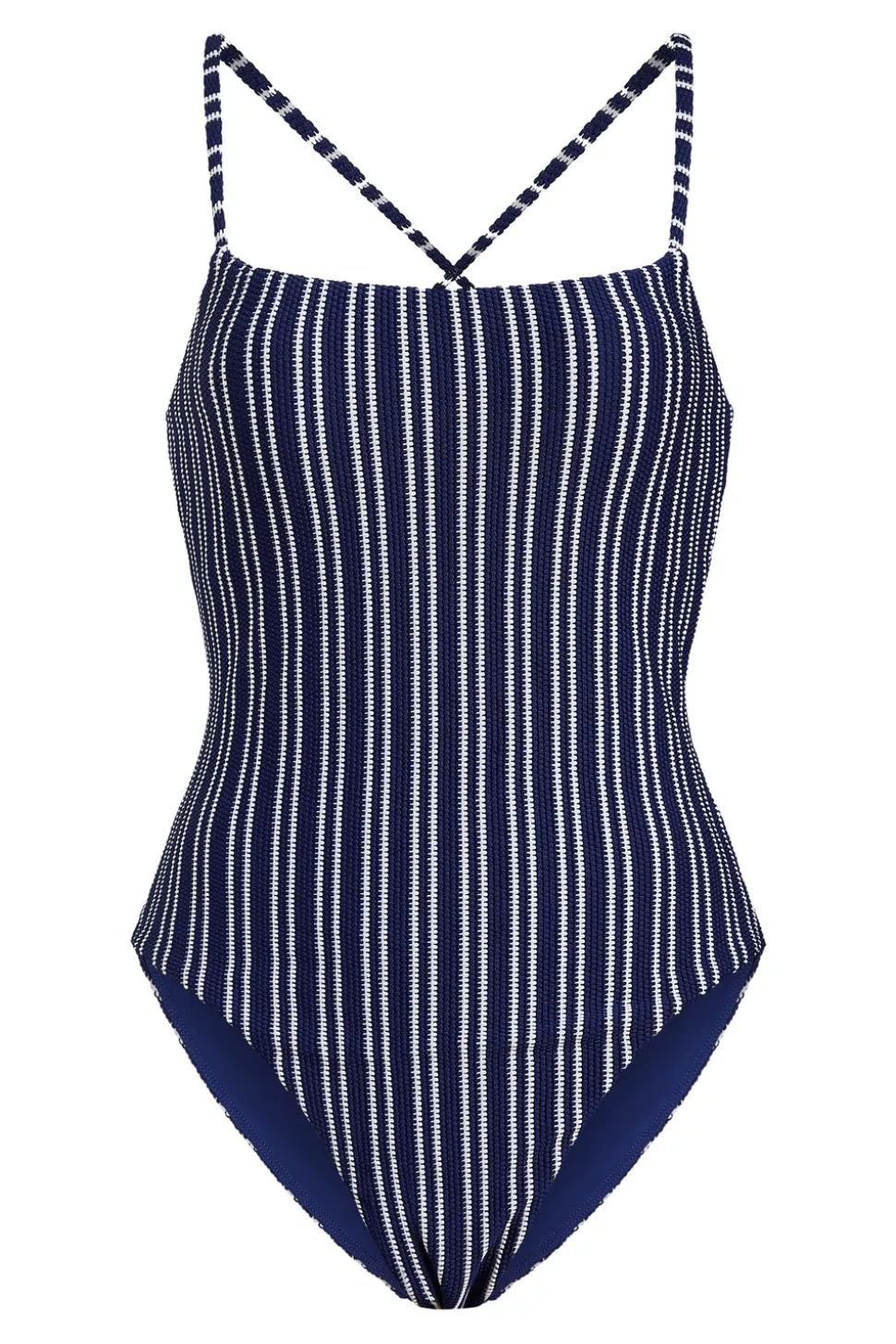 The Fiji One Piece Textured Stripe in Nautical